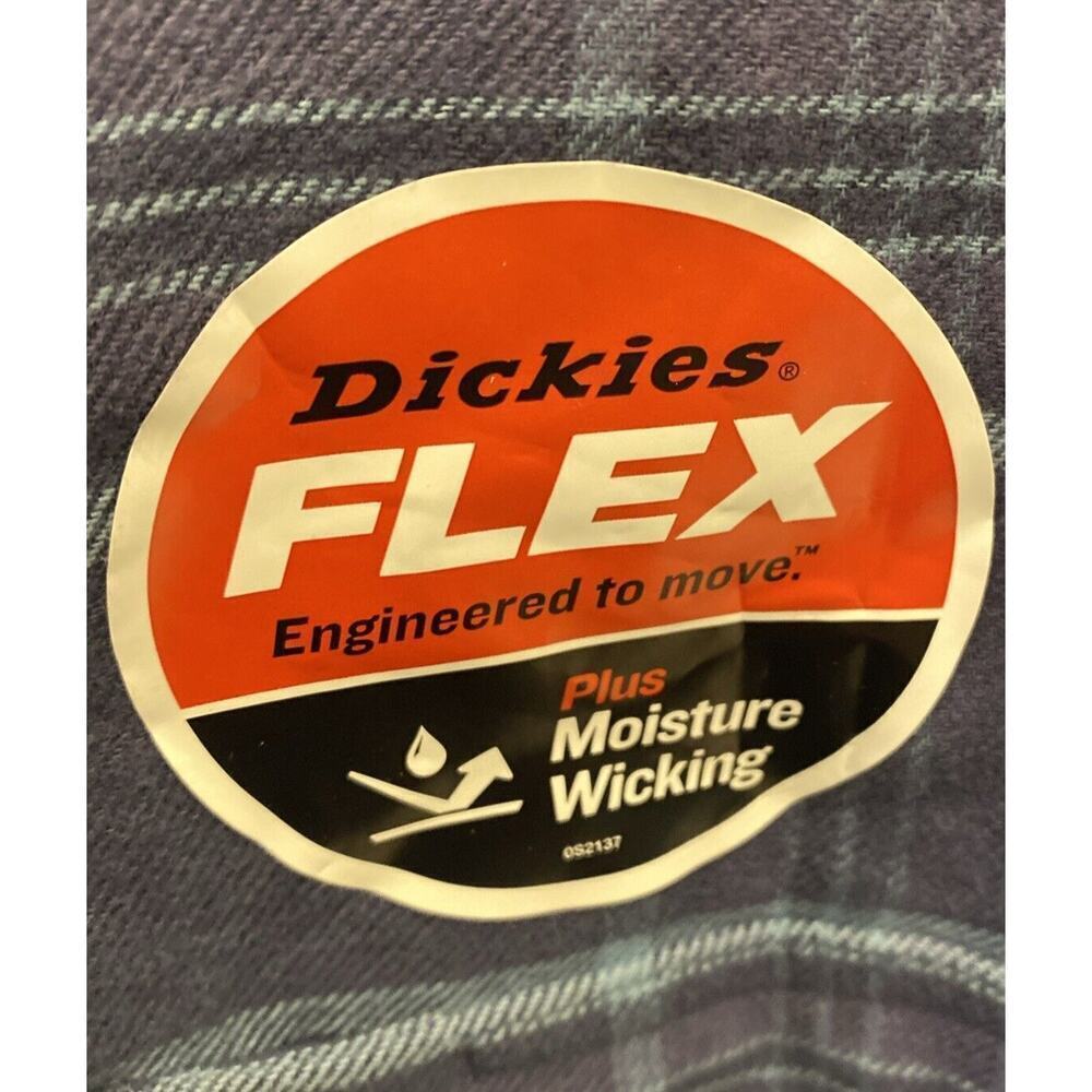 Dickies Long Sleeve Flannel With Flex Fabric Plus Moisture Wicking Size XL NWT - Picture 4 of 4